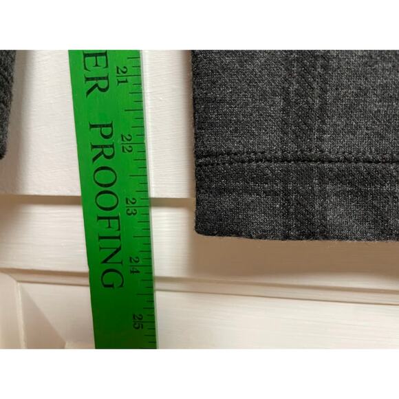 Loft Plaid Dress Pants Womens Petite Large Pull on Cropped Career Office Pants - Picture 12 of 12